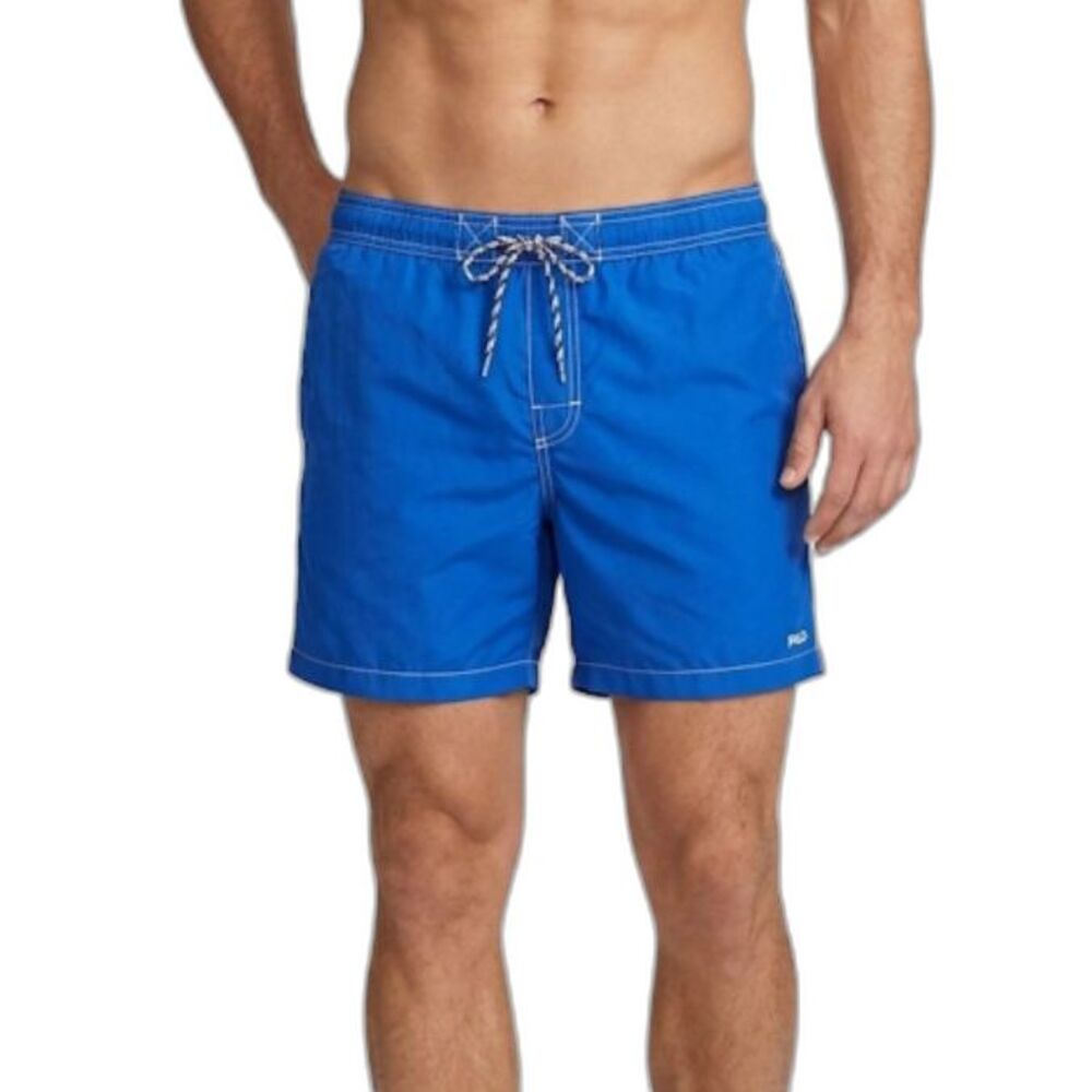 Polo Sport Ralph Lauren Y2K Royal Blue Swim Trunks Board Shorts Size 34